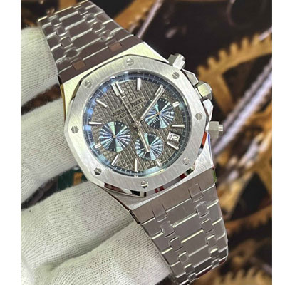 -10% Audemars Piguet AP – Greyish/Blue Dial Royal Oak – Quartz Movement